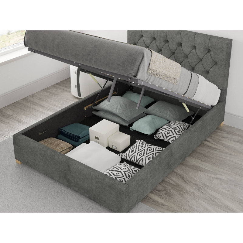 Hashtag Home Samaira Upholstered Ottoman Bed Wayfair.co.uk